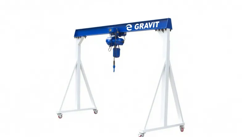 МПУ Gravit 1т, 4х4 c ручной цепной талью ТРШ 1т 4,5м на приводной каретке ДОРА 1т, 6м